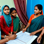"A community seminar in Bangladesh, people learning about EMF safety, fully clothed, safe for work, appropriate content, modest dress, professional setting, perfect anatomy, natural proportions, high quality, family-friendly."